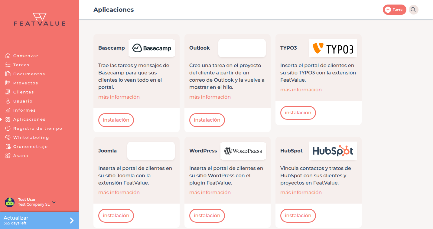 Catálogo de aplicaciones con Toggl Track, Harvest y Clockify junto a herramientas de gestión de proyectos