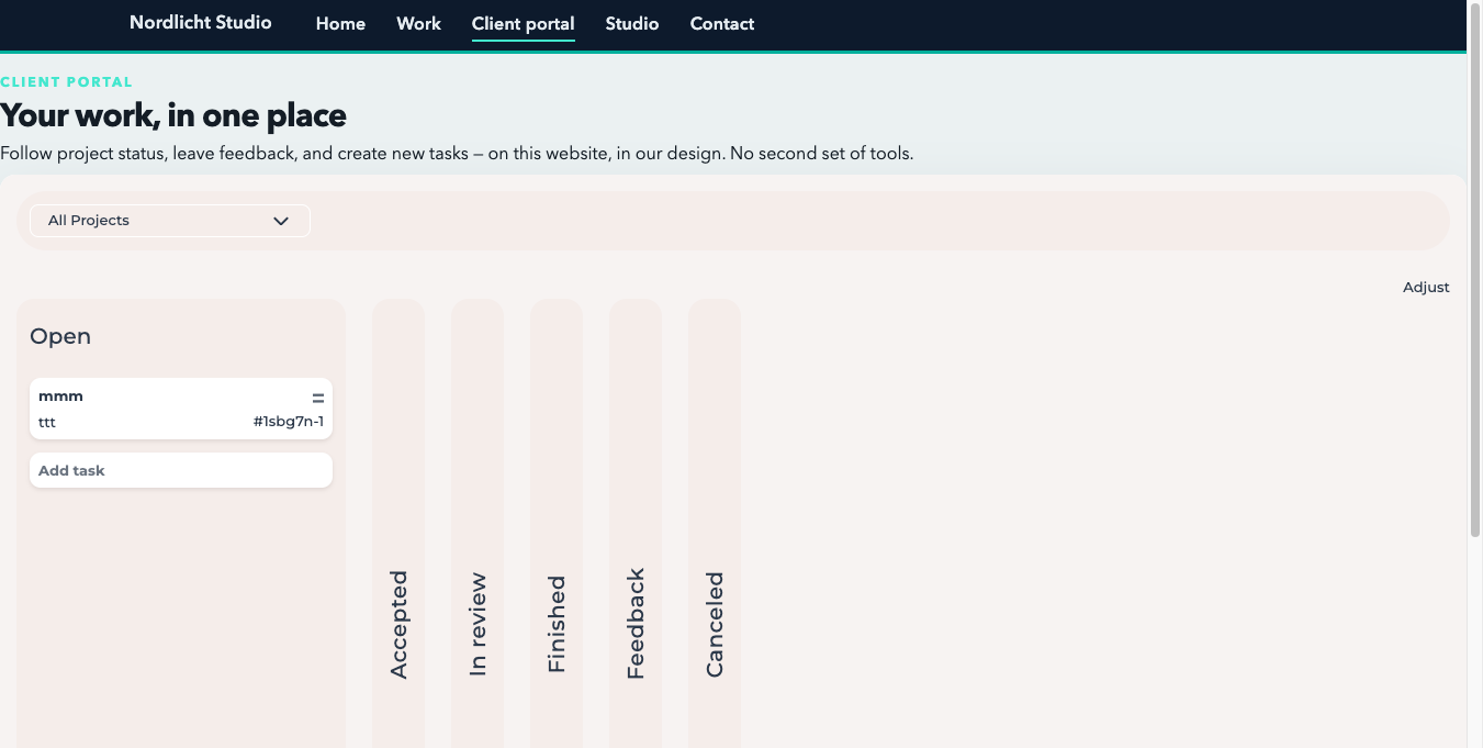 FeatValue dashboard embedded on a TYPO3 website