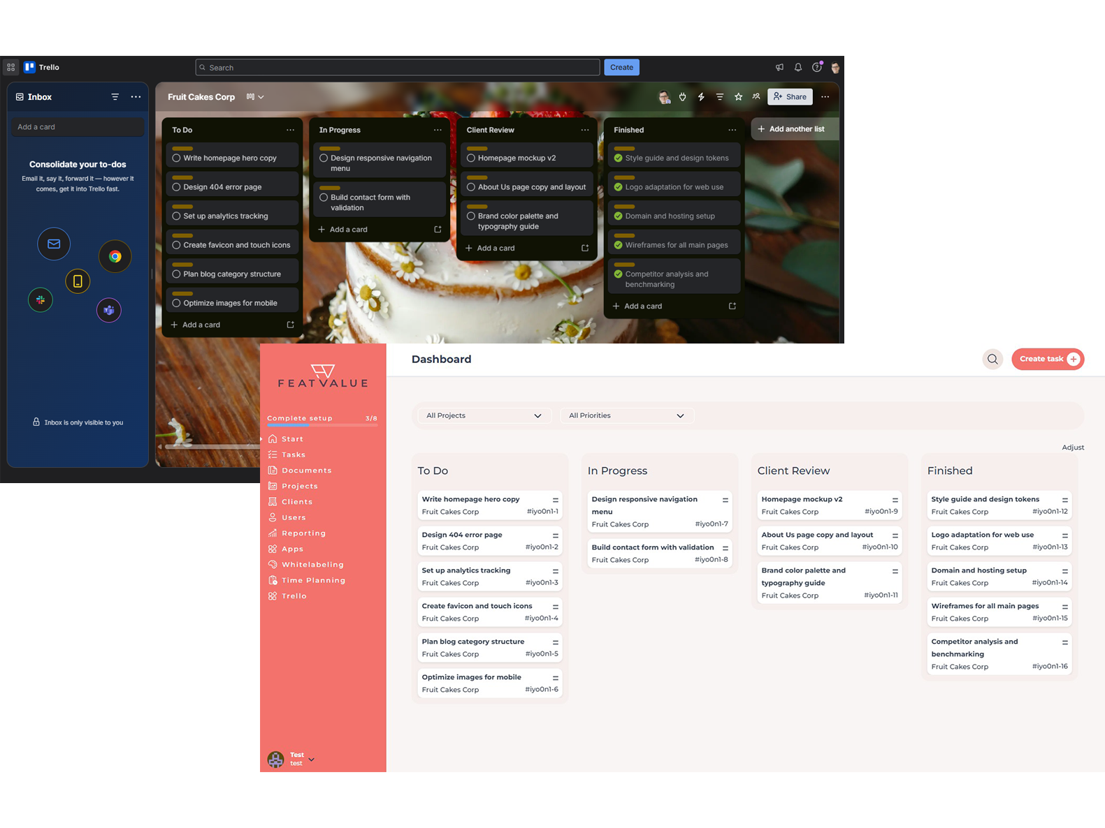 Les listes deviennent vos statuts FeatValue – Trello